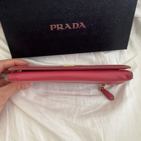 Prada Saffiano Wallet Peonia - Picture 9 of 9